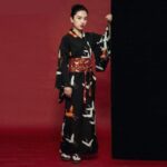 Svart Japansk Kimono for Kvinner 4
