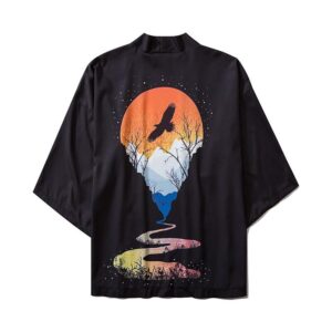 Svart Kimono Blazer 2