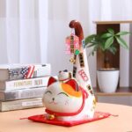 Vinkende Heldig Katt Maneki Neko 3
