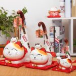 Vinkende Heldig Katt Maneki Neko 4
