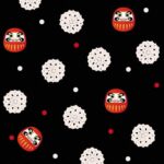 daruma japansk stoff