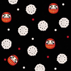 daruma japansk stoff