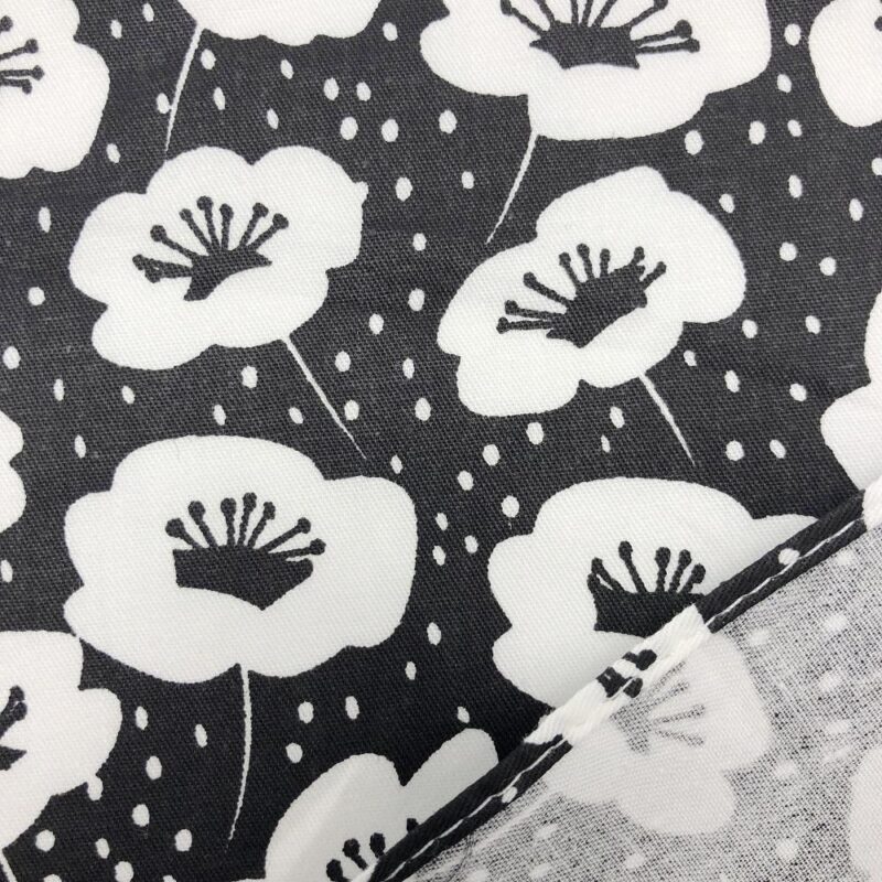 furoshiki stoff med hvite blomster 2