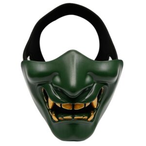 gronn oni maske