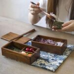 japansk bentoboks i tre