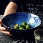 japansk bla keramikkbolle 2