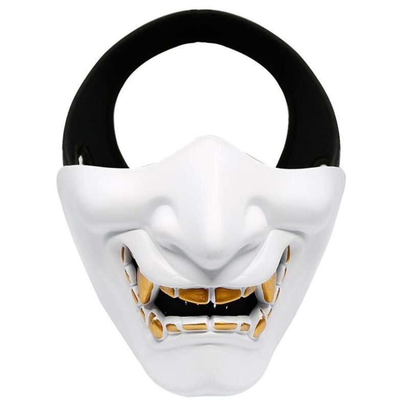 japansk hvit demonmaske