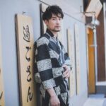 japansk kimono for menn damson