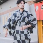 japansk kimono for menn damson 3