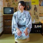 japansk kimono for menn drage