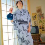 japansk kimono for menn drage 4