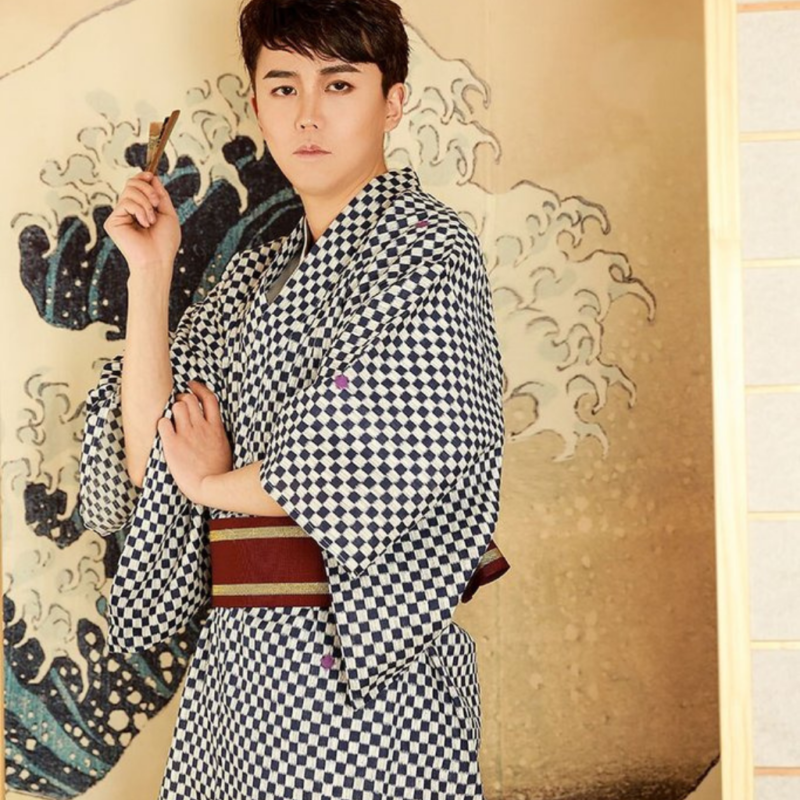 japansk kimono for menn kyoto