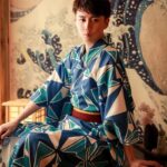 japansk kimono herre bla 2
