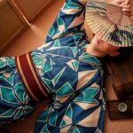 japansk kimono herre bla 3