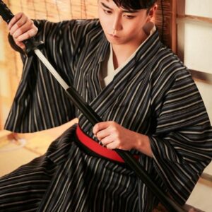 japansk kimono menn samurai