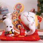 japansk lykkekatt keramikk