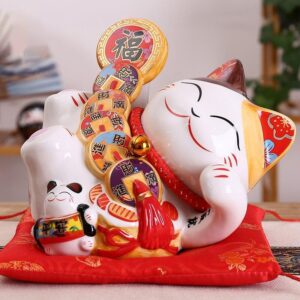 japansk lykkekatt keramikk