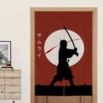 japansk noren samurai