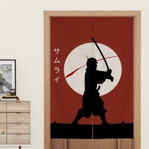 japansk noren samurai