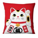 japansk putetrekk maneki neko