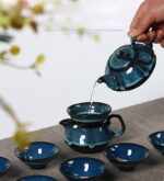 japansk tekanne mork turkisbla 2