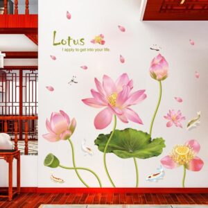 japansk veggklistremerke lotusblomst