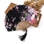 japansk vifte svart