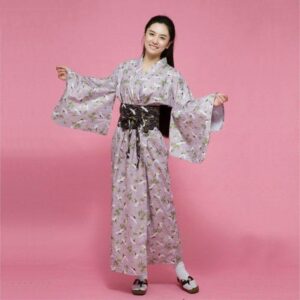 japansk yukata kvinner blomster