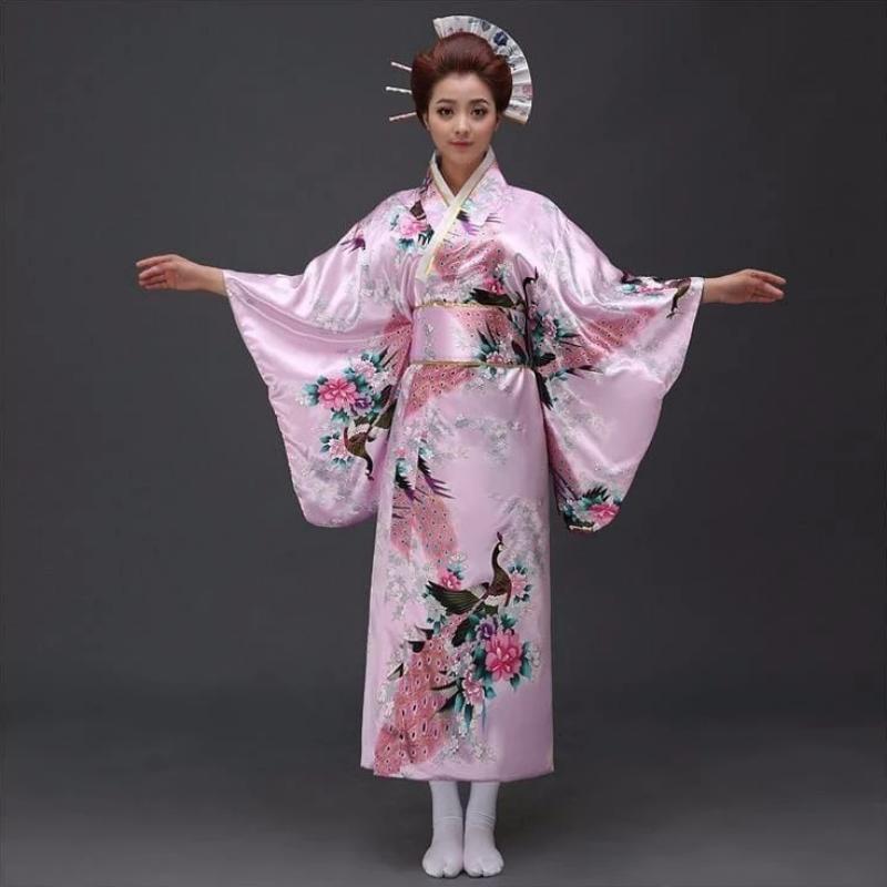 japansk yukata kvinner rosa japansk yukata kvinner rosa