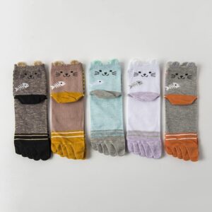 japanske 5 fingersokker katt