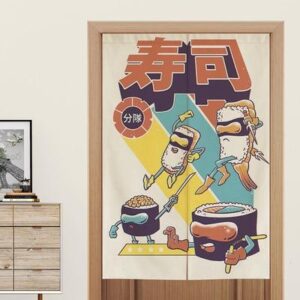 japanske noren sushi oppheng