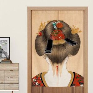 japanske noren tradisjonell geisha