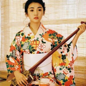 lang japansk kimonokjole