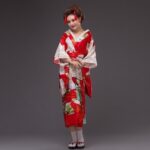 lang kimono i sateng for kvinner 5