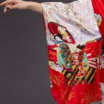 lang kimono i sateng for kvinner 8
