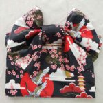 obi belte japansk stil trane