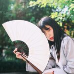stor hvit japansk vifte 2