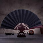 stor svart japansk vifte 2